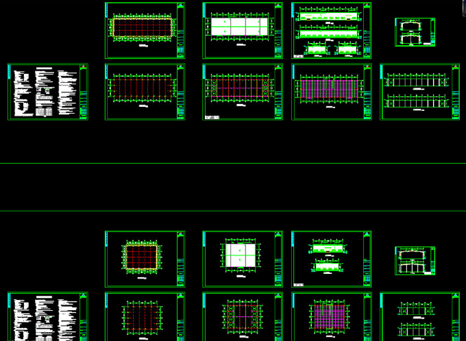 桦甸钢结构厂房图纸