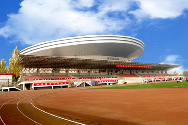 桦甸体育场看台网架工程